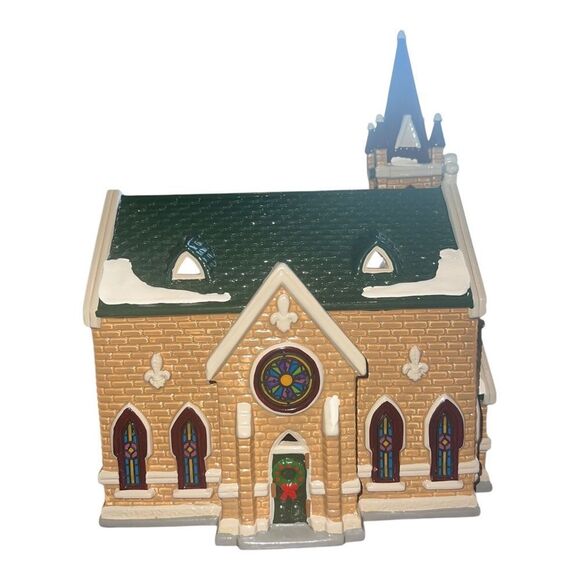 Department 56 Snow Village Mount Olivet Church 5442-9 Retired 1993 EUC - Picture 3 of 10